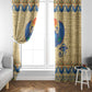Ancient Egypt Scarab Beetle Window Curtain