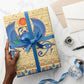 Ancient Egypt Scarab Beetle Wrapping Paper - African Pride
