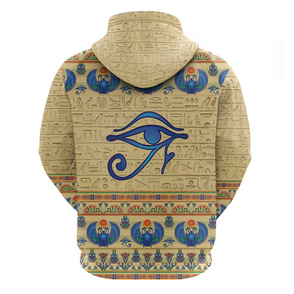 Ancient Egypt Scarab Beetle Zip Hoodie