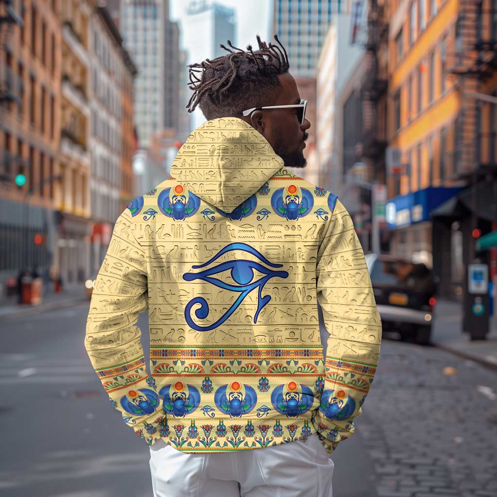 Ancient Egypt Scarab Beetle Zip Hoodie
