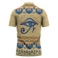 Ancient Egypt Scarab Beetle Zipper Polo Shirt