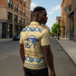 Ancient Egypt Scarab Beetle Zipper Polo Shirt