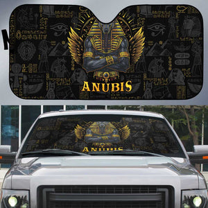 Anubis Egyptian God of Death Auto Sun Shade