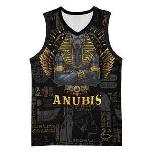 Anubis Egyptian God of Death Basketball Jersey - African Pride