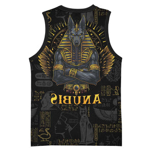 Anubis Egyptian God of Death Basketball Jersey - African Pride