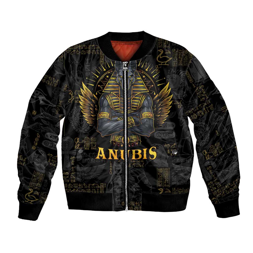 Anubis Egyptian God of Death Bomber Jacket