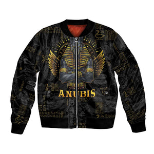Anubis Egyptian God of Death Bomber Jacket