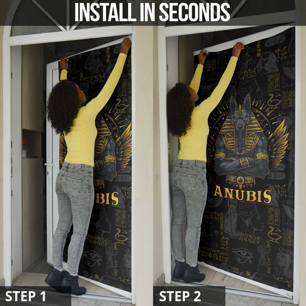 Anubis Egyptian God of Death Door Cover