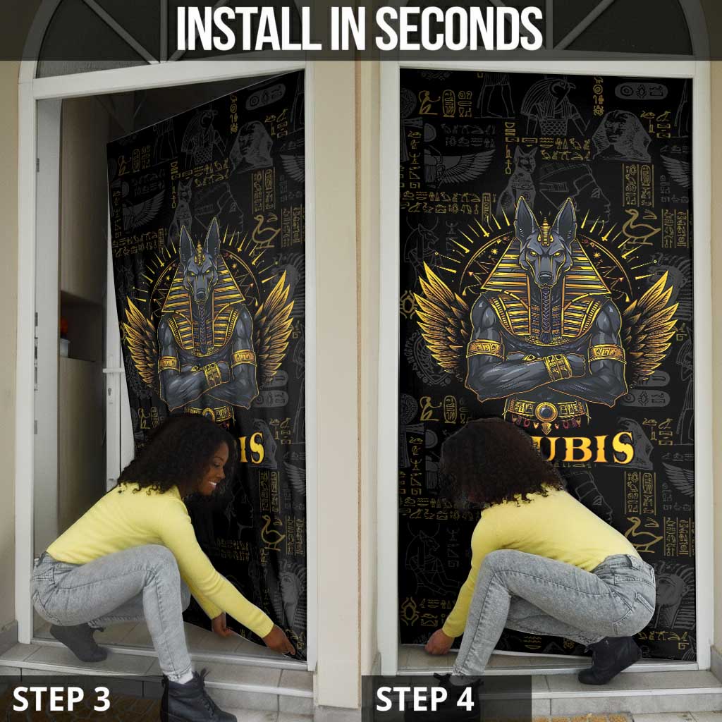 Anubis Egyptian God of Death Door Cover