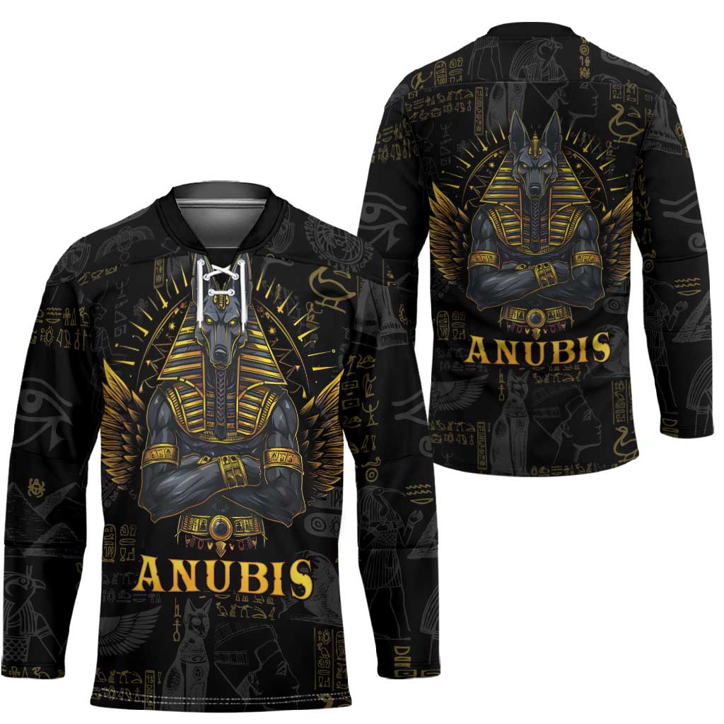Anubis Egyptian God of Death Hockey Jersey