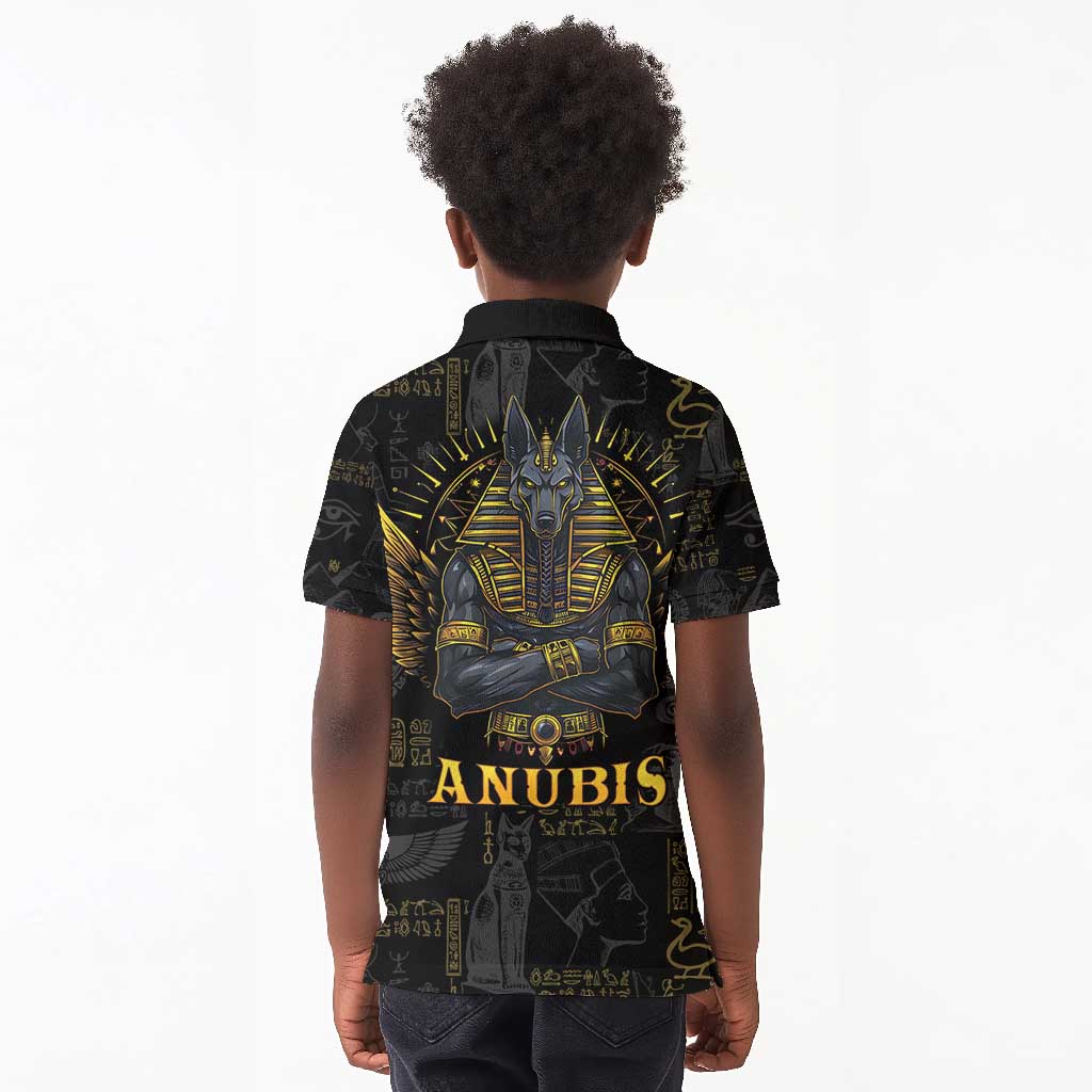 Anubis Egyptian God of Death Kid Polo Shirt