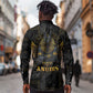 Anubis Egyptian God of Death Long Sleeve Button Shirt
