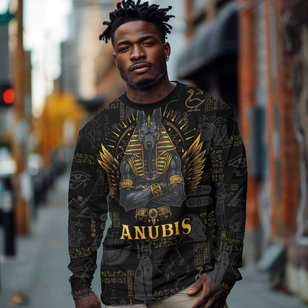 Anubis Egyptian God of Death Long Sleeve Shirt