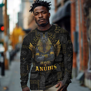 Anubis Egyptian God of Death Long Sleeve Shirt