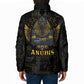 Anubis Egyptian God of Death Padded Jacket