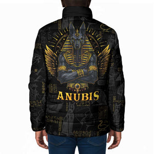 Anubis Egyptian God of Death Padded Jacket