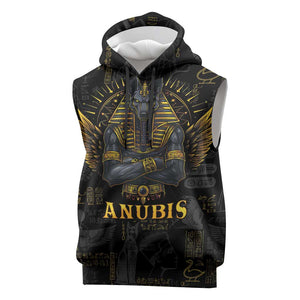 Anubis Egyptian God of Death Sleeveless Hoodie - African Pride
