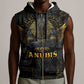 Anubis Egyptian God of Death Sleeveless Zip Hoodie - African Pride