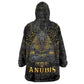 Anubis Egyptian God of Death Wearable Blanket Hoodie