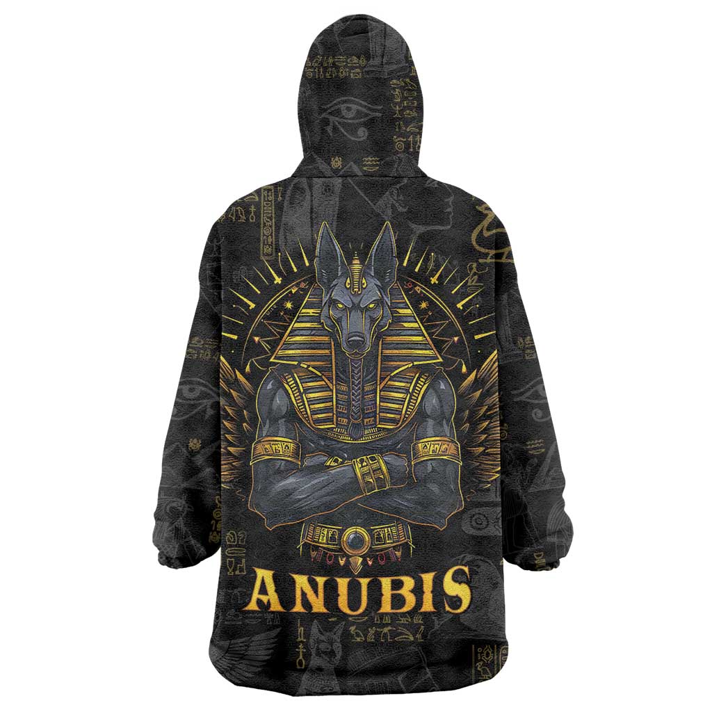 Anubis Egyptian God of Death Wearable Blanket Hoodie
