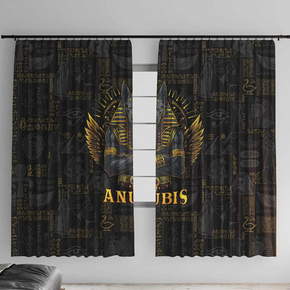 Anubis Egyptian God of Death Window Curtain