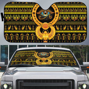 Egyptian God of The Sun Eye of Ra Auto Sun Shade