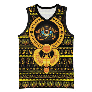 Egyptian God of The Sun Eye of Ra Basketball Jersey - African Pride