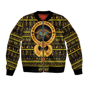 Egyptian God of The Sun Eye of Ra Bomber Jacket