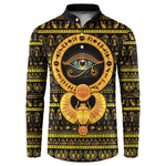 Egyptian God of The Sun Eye of Ra Button Sweatshirt