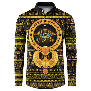 Egyptian God of The Sun Eye of Ra Button Sweatshirt