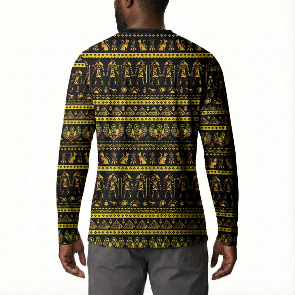 Egyptian God of The Sun Eye of Ra Button Sweatshirt