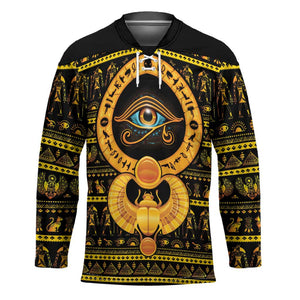 Egyptian God of The Sun Eye of Ra Hockey Jersey