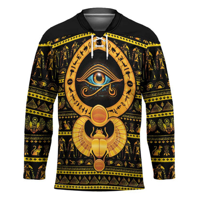 Egyptian God of The Sun Eye of Ra Hockey Jersey