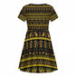 Egyptian God of The Sun Eye of Ra Kid Short Sleeve Dress