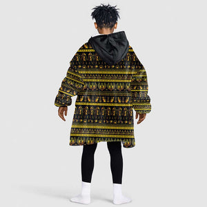 Egyptian God of The Sun Eye of Ra Kid Wearable Blanket Hoodie
