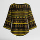 Egyptian God of The Sun Eye of Ra Kimono Sleeve Blouse