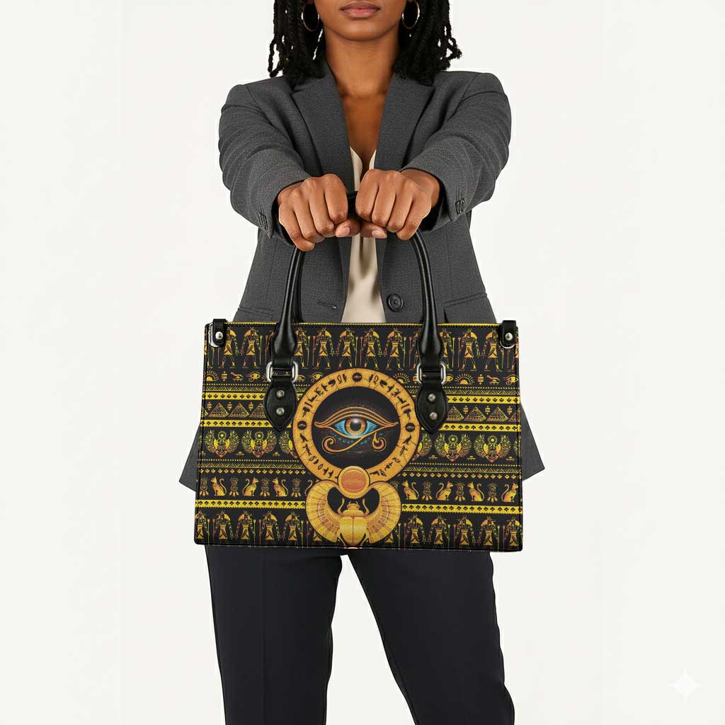 Egyptian God of The Sun Eye of Ra Leather Bag