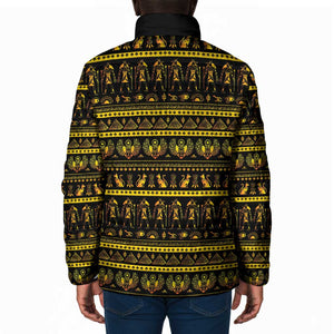 Egyptian God of The Sun Eye of Ra Padded Jacket