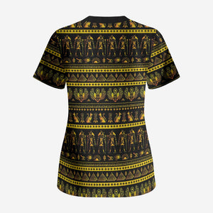 Egyptian God of The Sun Eye of Ra Scrub Top