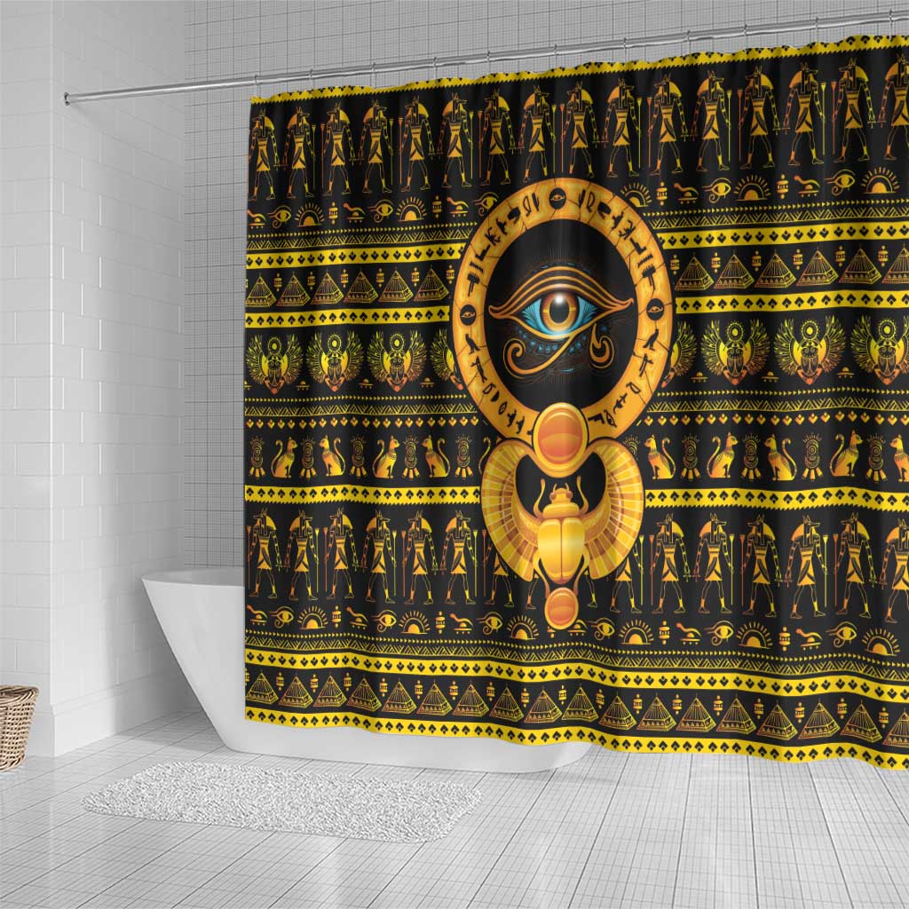 Egyptian God of The Sun Eye of Ra Shower Curtain