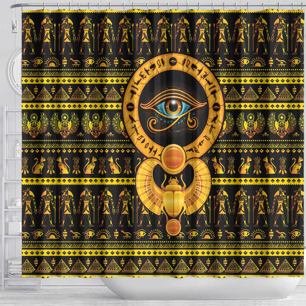 Egyptian God of The Sun Eye of Ra Shower Curtain