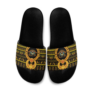 Egyptian God of The Sun Eye of Ra Slide Sandals