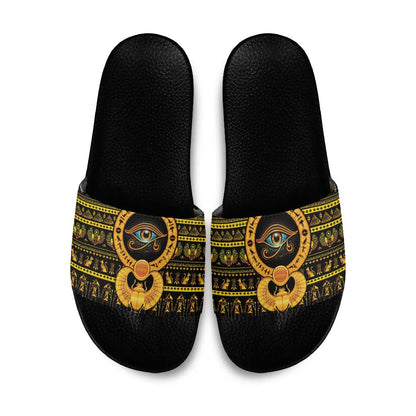 Egyptian God of The Sun Eye of Ra Slide Sandals