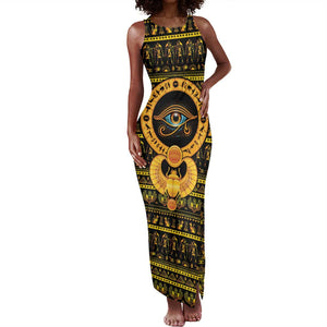 Egyptian God of The Sun Eye of Ra Tank Maxi Dress