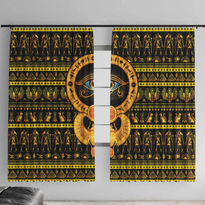 Egyptian God of The Sun Eye of Ra Window Curtain