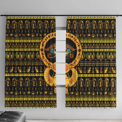 Egyptian God of The Sun Eye of Ra Window Curtain