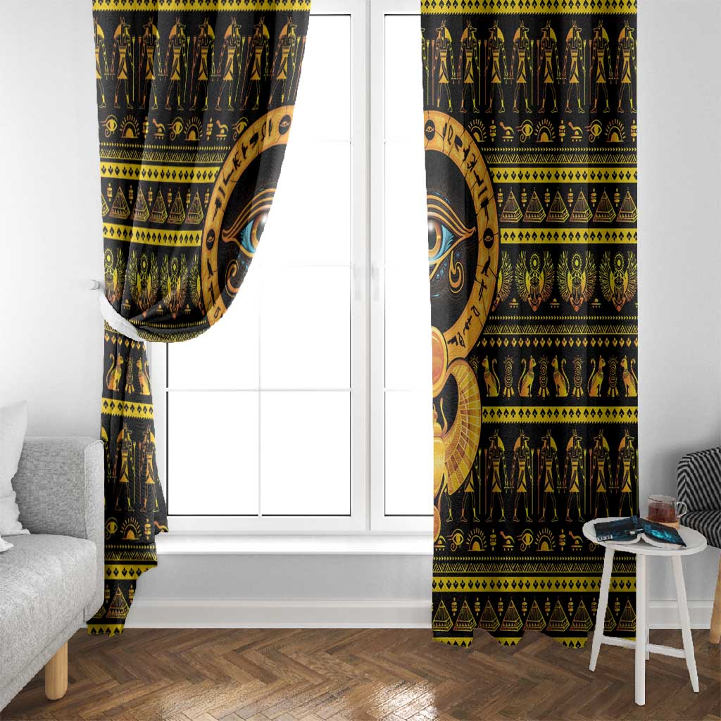 Egyptian God of The Sun Eye of Ra Window Curtain