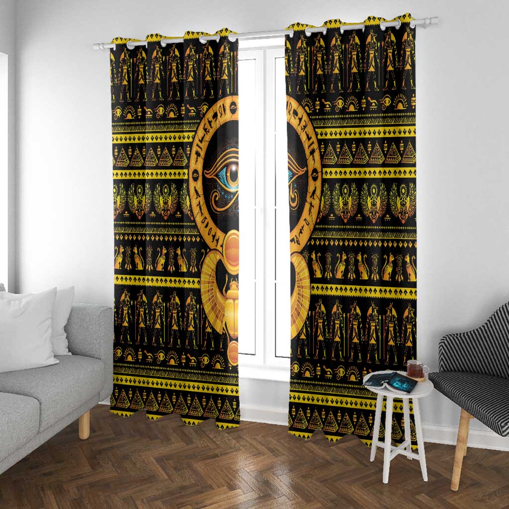 Egyptian God of The Sun Eye of Ra Window Curtain