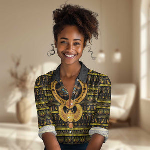 Egyptian God of The Sun Eye of Ra Women Casual Shirt LT9
