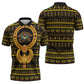 Egyptian God of The Sun Eye of Ra Zipper Polo Shirt